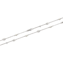 Bracelet en argent 925/000 rhodié, oxyde de zirconium et perle d'imitation. Boule Perle  Adulte Femme Indémodable Mariage 