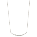 Collier en argent 925/000 rhodié et oxyde de zirconium.  Adulte Femme Indémodable 