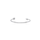 Bracelet jonc rigide flèche en argent 925/00 rhodié et oxyde de zirconium. Flèche Jonc Rigide  Adolescent Adulte Femme Fille Indémodable Symboles 