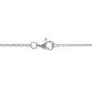 Collier avec pendentif en argent 925/000 rhodié et étoile en oxydes de zirconium. Etoile Rond Strass  Adolescent Adulte Femme Fille Indémodable Nature 