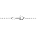 Collier avec pendentif motif étoile en argent 925/000 rhodié et oxyde de zirconium. Etoile Rond  Adolescent Adulte Femme Fille Indémodable Nature 