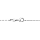 Collier avec pendentif branche et feuilles en argent 925/000 rhodié et oxydes de zirconium.<br/>Fermoir mousqueton avec anneaux de rappel à 40, 42 et 45 cm. Feuille Strass  Adolescent Adulte Femme Fille Indémodable Nature 