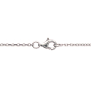 Collier en argent 925/000 rhodié et oxyde de zirconium. Coeur  Adulte Amour Femme Indémodable 