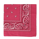 Bandanas en coton fuchsia. Carré  Adolescent Adulte Femme Fille Indémodable 