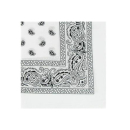 Bandanas en coton blanc. Carré  Adulte Enfant Femme Fille Garçon Homme Indémodable Mixte 