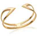 Bracelet jonc en plaqué or. Jonc  Adolescent Adulte Femme Fille Indémodable 