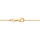 Collier avec pendentif cercle avec feuilles de laurier en plaqué or 18 carats.<br/>Fermoir mousqueton avec anneaux de rappel à 40, 42 et 45 cm. Cercle Feuille Laurier Rond  Adolescent Adulte Femme Fille Indémodable Nature Symboles 