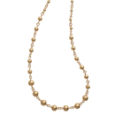 Collier maille boule en plaqué or 18 carats avec fermoir mousqueton. Boule  Adulte Femme Indémodable 