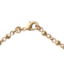 Collier maille boule en plaqué or 18 carats avec fermoir mousqueton. Boule  Adulte Femme Indémodable 