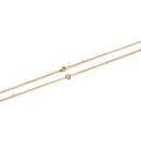 Bracelet en plaqué-or et oxyde de zirconium. Coeur  Adulte Amour Femme Indémodable 
