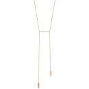 Collier en plaqué or et oxyde de zirconium.  Plume  Adolescent Adulte Femme Fille Indémodable 