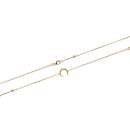 Bracelet croissant de lune en plaqué or 18 carats et oxyde de zirconium. Rond  Adolescent Adulte Femme Fille Indémodable 