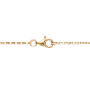Pendentif avec pendentif en plaqué or et pierre de lune serti clos. Lune Rond  Adolescent Adulte Femme Fille Indémodable 