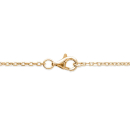 Collier avec pendentif cercle composé d'une plume en plaqué or 18 carats et pierre de nacre.<br/>Fermoir mousqueton avec anneaux de rappel à 40, 42 et 45 cm. Rond  Adolescent Adulte Femme Fille Indémodable Nature 