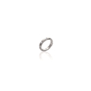 Bague argent 925/000 rhodié et oxydes de zirconium. Anneau  Adulte Femme Indémodable 