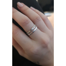 Bague alliance fine motifs géométriques en argent 925/000. Alliance Anneau  Adolescent Adulte Femme Fille Indémodable 