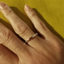 Bague alliance fine motifs géométriques en argent 925/000. Alliance Anneau  Adolescent Adulte Femme Fille Indémodable 