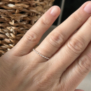 Bague alliance boules fines en argent 925/000. Alliance Anneau Boule  Adolescent Adulte Femme Fille Indémodable 