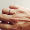 Bague alliance boules fines en argent 925/000. Alliance Anneau Boule  Adolescent Adulte Femme Fille Indémodable 