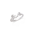 Bague love en argent 925/000 rhodié. Love  Adolescent Adulte Femme Fille Indémodable Message 