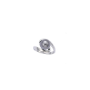 Bague en argent 925/000 rhodié et perle d'eau douce. Boule Perle  Adolescent Adulte Femme Fille Indémodable 