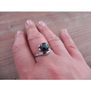 Bague en argent 925/000 rhodié et perle d'eau douce. Boule Perle  Adolescent Adulte Femme Fille Indémodable 