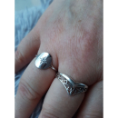 Bague en argent 925 rhodié avec motif étoile sertie d'un oxyde de zirconium blanc. Etoile Rond  Adolescent Adulte Femme Fille Indémodable Nature 