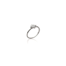 Bague étoile en argent 925/000 rhodié et oxyde de zirconium. Etoile  Adolescent Adulte Femme Fille Indémodable Nature Symboles 