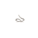 Bague en argent 925/000 rhodié et oxyde de zirconium.  Adulte Femme Indémodable 