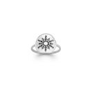 Bague en argent 925/000 rhodié et étoile en oxydes de zirconium de couleur noire. Etoile Strass  Adolescent Adulte Femme Fille Indémodable Nature 