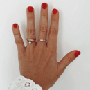 Bague boules en plaqué or et perle synthétique blanche. Boule Perle  Adolescent Adulte Femme Fille Indémodable 