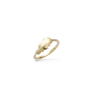 Bague Plume en plaqué or jaune 18 carats. Anneau Plume  Adulte Femme Indémodable Religion 