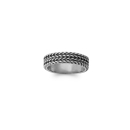 Bague pour homme en forme de chaîne en argent 925/000.  Adolescent Adulte Garçon Homme Indémodable 