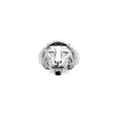 Bague en forme de tête de lion en argent 925/000. Lion  Adolescent Adulte Animaux Garçon Homme Indémodable 