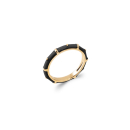 Bague alliance en plaqué or 18 carats et émail. Alliance Anneau  Adolescent Adulte Femme Fille Indémodable 