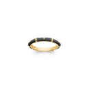 Bague alliance en plaqué or 18 carats et émail. Alliance Anneau  Adolescent Adulte Femme Fille Indémodable 