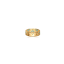 Bague en plaqué or jaune 18 carats sertie turquoise synthétique. Triangle  Adulte Femme Indémodable 