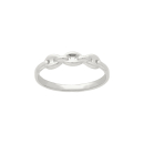 Bague avec grains de café en argent 925/000 rhodié. Grain de café  Adolescent Adulte Femme Fille Indémodable 