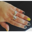 Bague soleil en argent 925/000 rhodié. Rond Soleil  Adolescent Adulte Femme Fille Gravure Indémodable Nature 