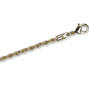 Collier chaîne torsadée en plaqué or jaune 18 carats.  Adolescent Adulte Femme Fille Indémodable 