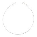 Collier chaîne maille serpent en argent 925/000 rhodié.  Adolescent Adulte Femme Fille Indémodable 