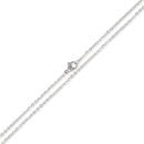 Collier composé d'une chaîne en acier argenté.  Adolescent Adulte Femme Fille Indémodable 