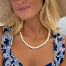 Collier composé de perles d'imitation de Majorque. Perle  Adolescent Adulte Femme Fille Indémodable 