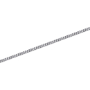 Collier chaîne maille gourmette en argent 925/000 rhodié.  Adolescent Adulte Femme Fille Indémodable 