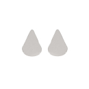 Boucles d'oreilles en forme de goutte bombée en argent 925/000. Goutte Pendantes  Adolescent Adulte Femme Fille Indémodable 